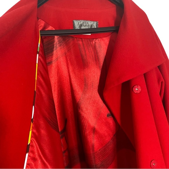 Stunning Red (2) Piece 100% Wool Jermikko Suiting Separates - Picture 6 of 16